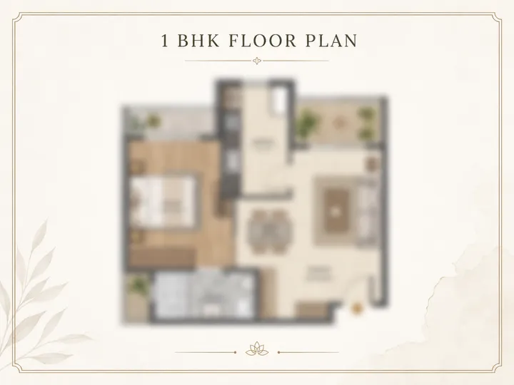 Sobha Trinity Hoskote 1 BHK indicative floor plate