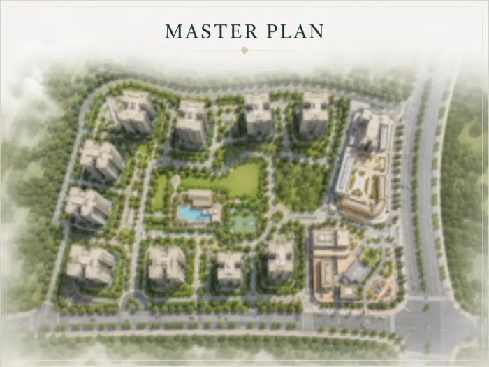 Sobha Trinity Hoskote illustrative master plan layout on Old Madras Road